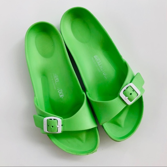 lime green birkenstocks